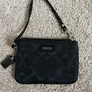 Black Coach wristlet